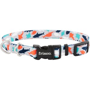 Frisco Reef Life Polyester Dog Collar, Small: 10 to 14-in neck, 5/8-in wide