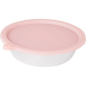 Frisco Pet Bowl with Silicon Rubber Bowl Cover, Blush Pink, 3 Cup