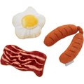 Frisco Bacon, Egg and Sausage Dense Foam Squeaky Dog Toy, 3-count