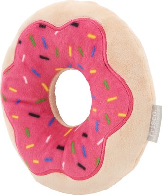 Frisco Strawberry Frosted Donut Dense Foam Squeaky Dog Toy, slide 1 of 1