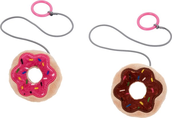 Frisco Bouncy Donut Cat Toy with Catnip, 2-Pack slide 1 of 3