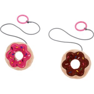 Frisco Bouncy Donut Cat Toy with Catnip, 2-Pack