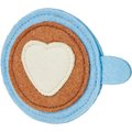 Frisco Heart-Shaped Coffee Cat Toy with Catnip