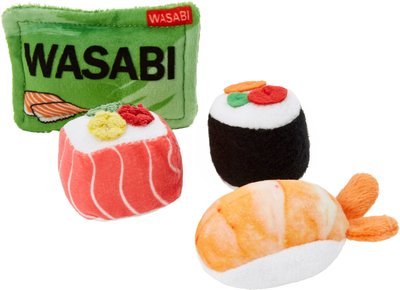 Frisco Plush Sushi Cat Toy with Catnip, 4-pack, slide 1 of 1