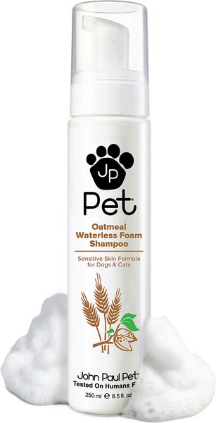 John Paul Pet Oatmeal Waterless Foam Pet Shampoo, 8.5-oz bottle slide 1 of 2
