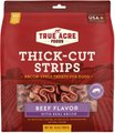 True Acre Foods Thick Cut Strips with Real Bacon & Beef Dog Treats, 25-oz bag