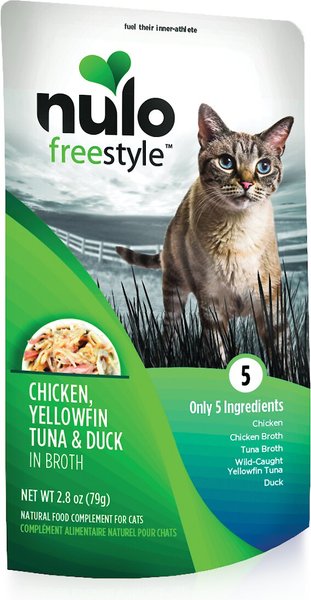 Nulo FreeStyle Chicken, Yellowfin Tuna & Duck in Broth Cat Food Topper, 2.8-oz, case of 6 slide 1 of 3