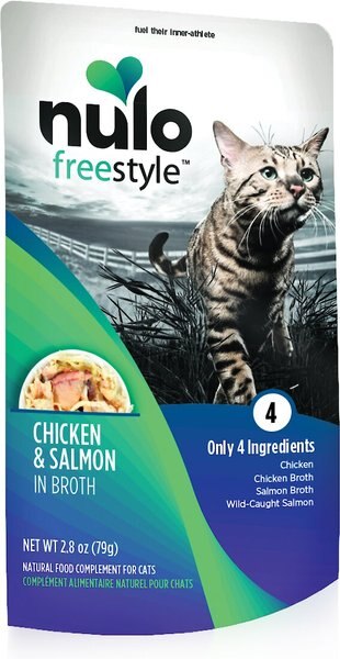 Nulo FreeStyle Chicken & Salmon in Broth Cat Food Topper, 2.8-oz, case of 6 slide 1 of 3