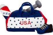 Frisco Hide-and-Seek USA Gym Bag Dog Toy