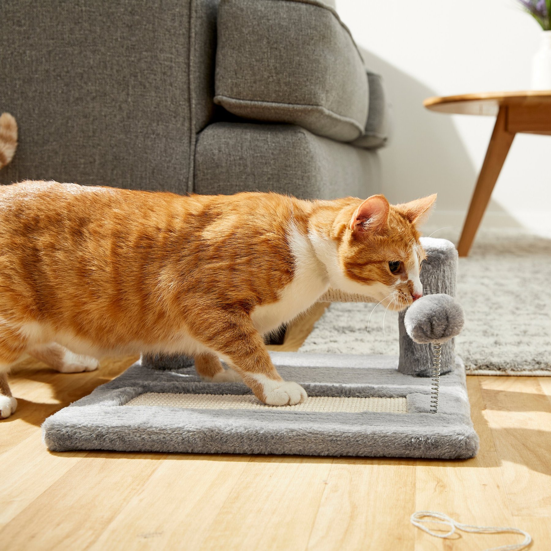 Akarden Cat Scratching Post for Floor or Wall Durable Sisal Board Scratcher for Kitty’s Health and Good Behavior