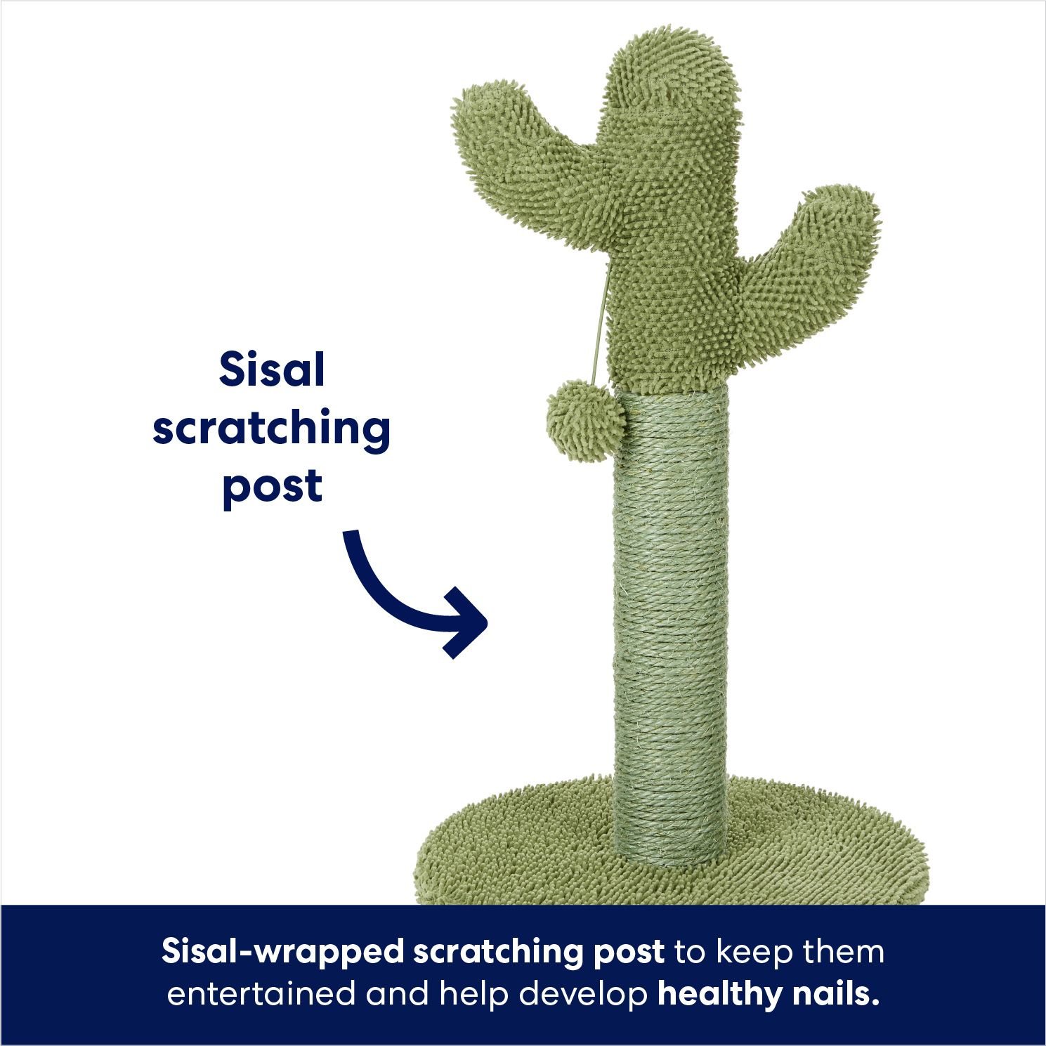FRISCO Cactus Cat Scratching Post, 22 