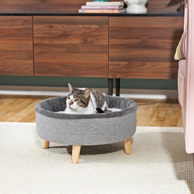 Frisco Modern Round Elevated Cat Bed, slide 1 of 1