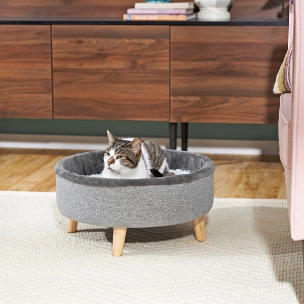 Frisco Modern Round Elevated Cat Bed slide 1 of 5