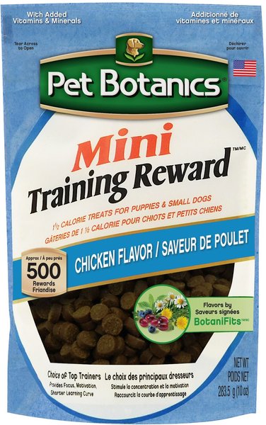 Pet Botanics Mini Training Reward Chicken Flavor Dog Treats, 10-oz bag slide 1 of 2
