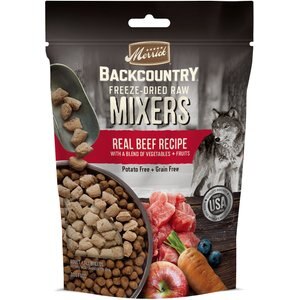 Merrick Backcountry Freeze-Dried Raw Dry Dog Food Mixers Real Beef Recipe, 5.5-oz bag