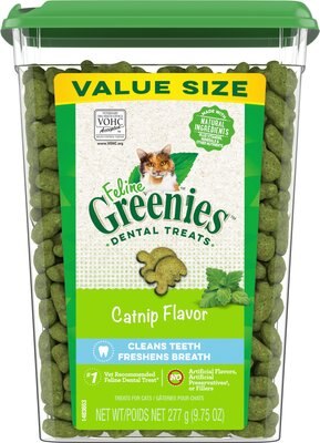 Greenies Feline Catnip Flavor Adult Dental Cat Treats, slide 1 of 1