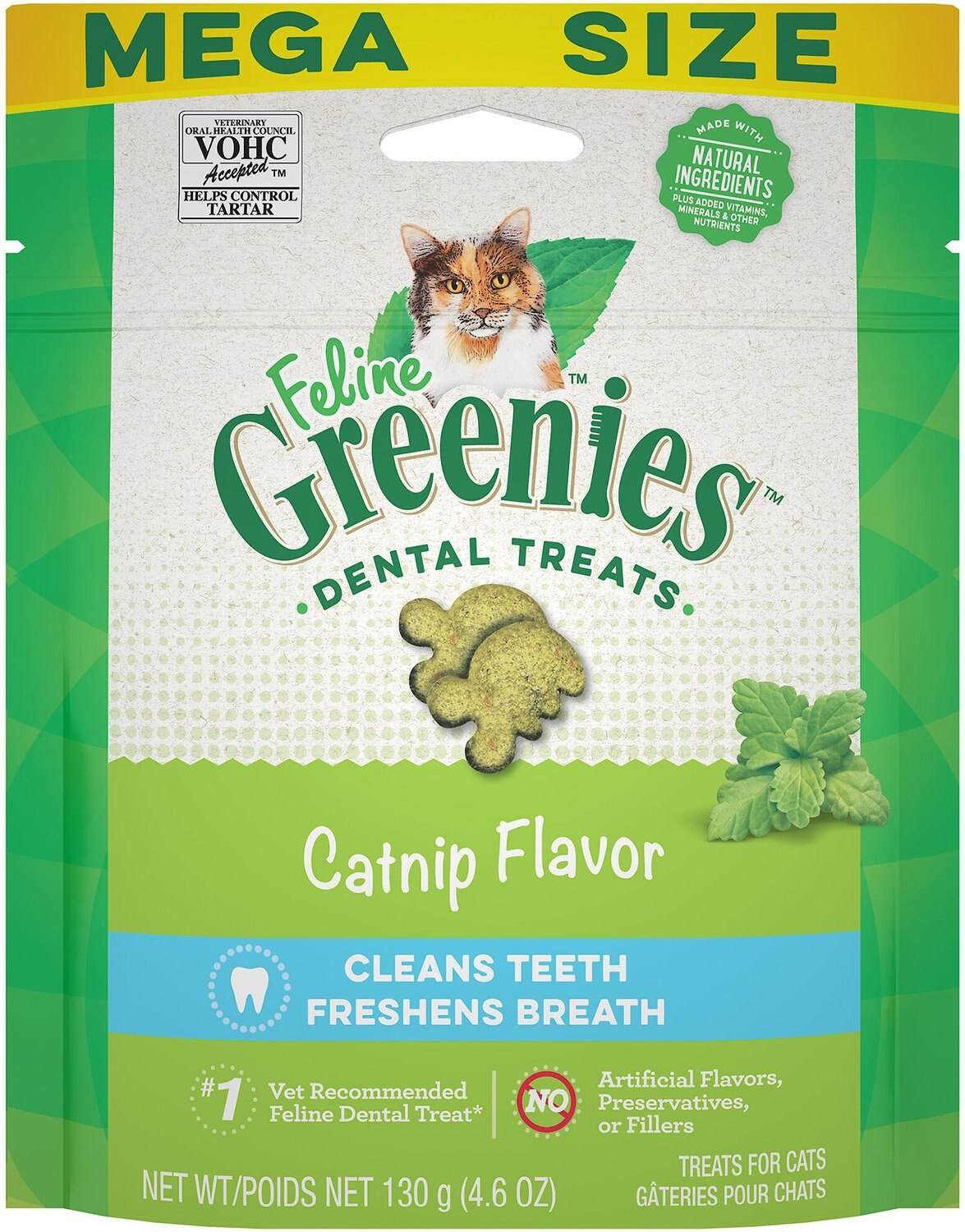 Greenies Feline Catnip Flavor Adult Dental Cat Treats
