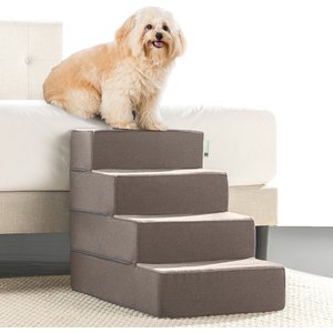 Zinus Easy Cat & Dog Stairs, Brown, Large