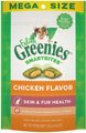 Greenies Feline SmartBites Healthy Skin & Fur Chicken Flavor Cat Treats, 4.6-oz bag