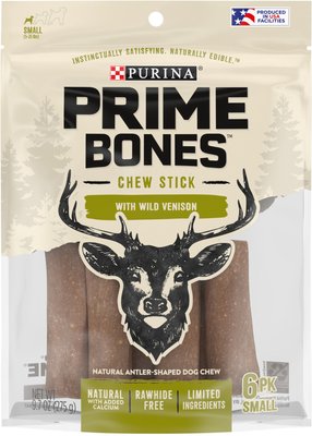 Purina Prime Bones Limited Ingredient Chew Stick with Wild Venison Small Dog Treats, slide 1 of 1