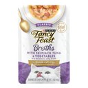 Fancy Feast Senior Classic with Skipjack Tuna & Vegetables in Broth Cat Food Complement & Topper, 1.4-oz pouch, case of 16