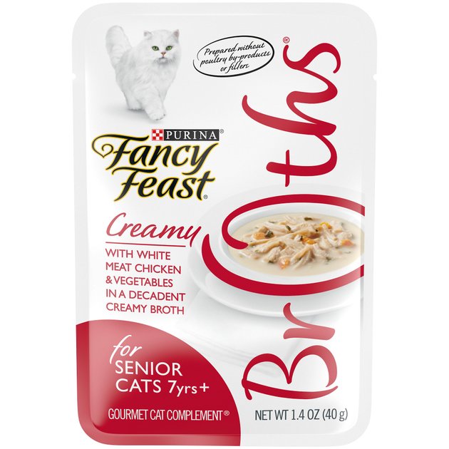 FANCY FEAST Senior Creamy With Chicken & Vegetables in Broth Cat Food