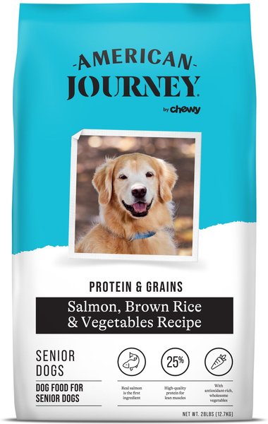American Journey Active Life Formula Senior Salmon, Brown Rice & Vegetables Recipe Dry Dog Food, 28-lb bag slide 1 of 9