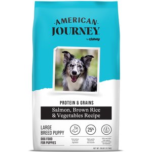 American Journey Active Life Formula Large Breed Puppy Salmon, Brown Rice & Vegetables Recipe Dry Dog Food, 28-lb bag