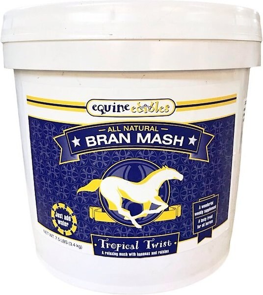 Equine Edibles Therapeutic Bran Mash Tropical Twist Banana Horse Treats, 7.5-lb tub slide 1 of 1