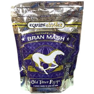 Equine Edibles Therapeutic Bran Mash Old Timer Recipe Peppermint Horse Treats, 22-oz bag