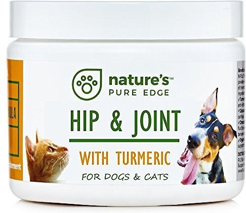 Nature's Pure Edge Hip & Joint & Tumeric Dog & Cat Supplement, 6-oz jar slide 1 of 6