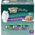 Fancy Feast Medleys Poultry Collection with Garden Greens in Sauce Variety Pack Canned Cat Food, 3-oz can, case of 30