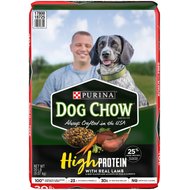 Dog Chow High Protein Recipe With Real Lamb & Beef Flavor Dry Dog Food, 20-lb bag