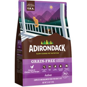 Adirondack Limited Ingredient Chicken & Chicken Meal Recipe Grain-Free Dry Cat Food, 3.5-lb bag