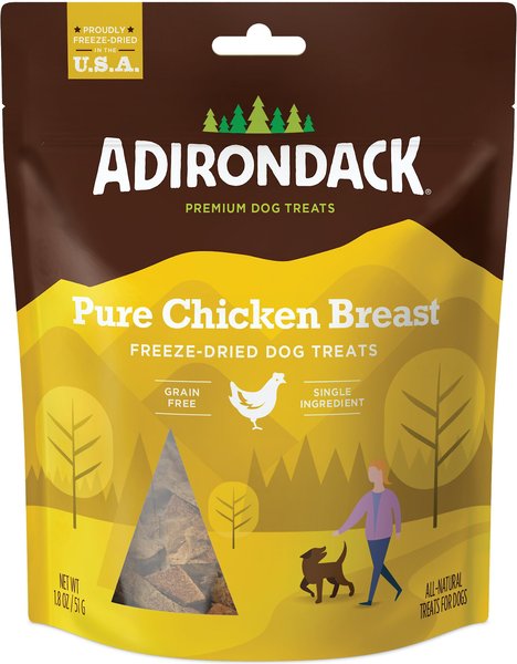 Adirondack Pure Chicken Breast Grain-Free Freeze-Dried Dog Treats, 1.8-oz slide 1 of 2