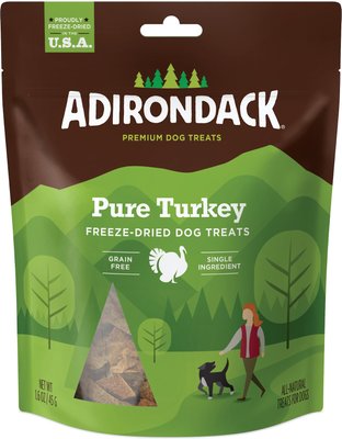 Adirondack Pure Turkey Grain-Free Freeze-Dried Dog Treats, 1.6-oz, slide 1 of 1