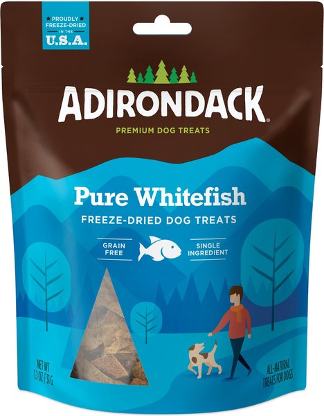 Adirondack Pure Whitefish Grain-Free Freeze-Dried Dog Treats, 1.1-oz slide 1 of 2