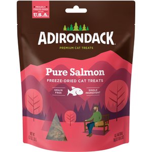 Adirondack Freeze-Dried Pure Salmon Grain-Free Cat Treats, 0.7-oz pouch