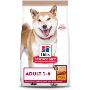 Hill's Science Diet Adult 1-6 Chicken & Brown Rice Recipe Dry Dog Food, 4-lb bag
