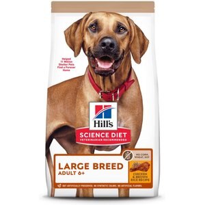 Hill's Science Diet Adult 6+ Large Breed Chicken & Brown Rice Recipe Dry Dog Food, 30-lb bag