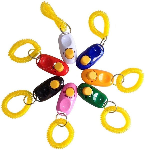 SunGrow Clickers with Wrist Band Dog & Cat Potty & Treat Training Tool, 7 count slide 1 of 4