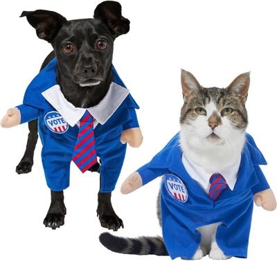 Frisco Front Walking Pawlitician Business Suit Dog & Cat Costume, slide 1 of 1