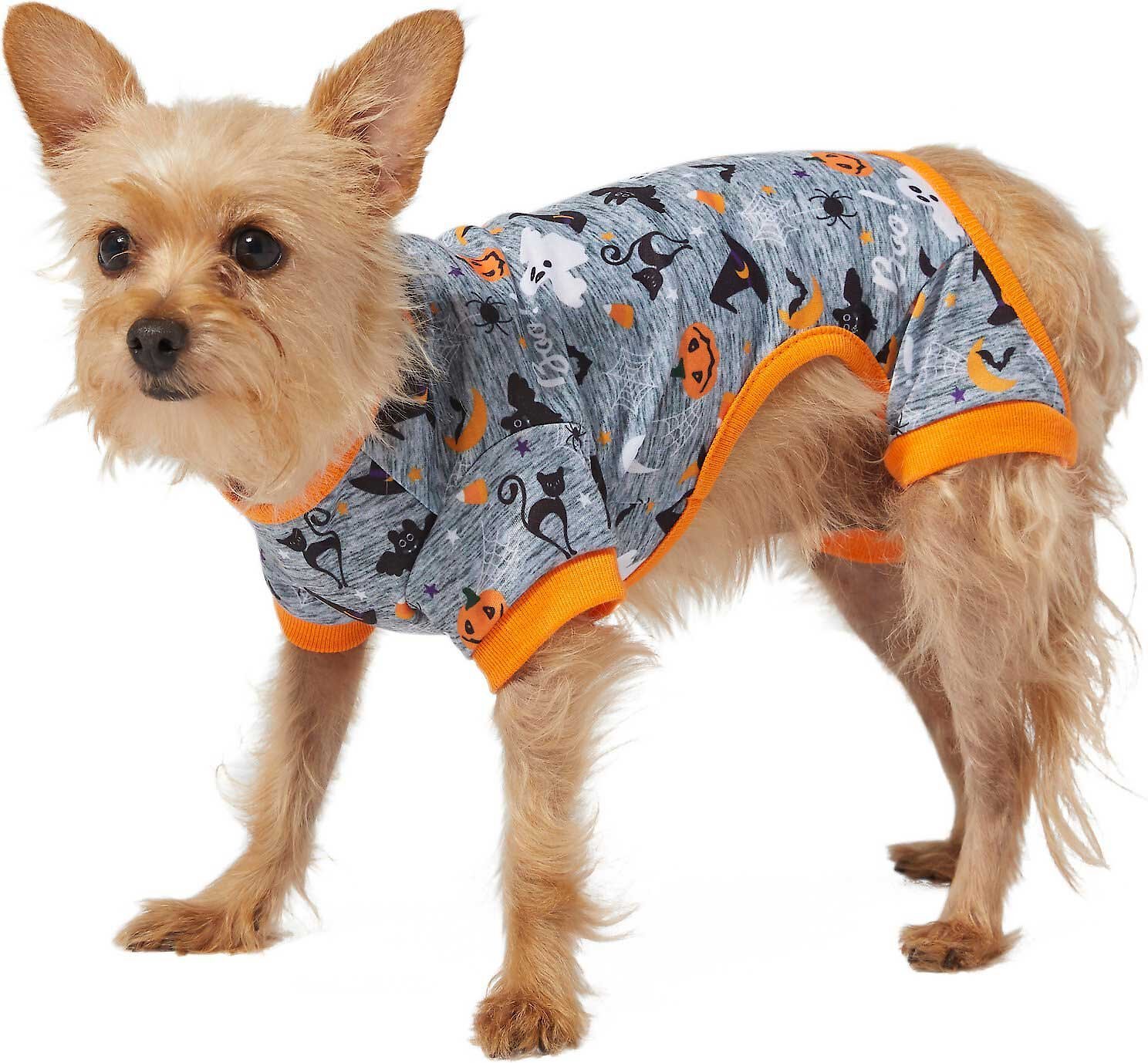 FRISCO Halloween Patterned Dog & Cat Jersey PJs, X-Small - Chewy.com