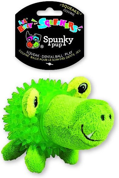 Spunky Pup Lil' Bitty Squeakers Gator Squeaky Plush Dog Toy slide 1 of 1