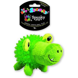 Spunky Pup Lil' Bitty Squeakers Gator Squeaky Plush Dog Toy