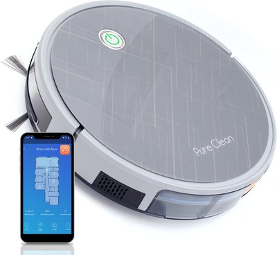 Pure Clean Smart Robot Cleaning Vacuum with Remote Control, slide 1 of 1