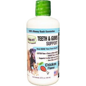 Liquid-Vet Teeth & Gums Support Chicken Flavor Dog Supplement, 32-oz bottle