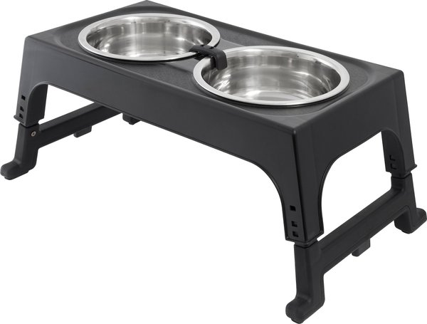 Frisco Stainless Steel Bowls with Adjustable Elevated Holder, 7 Cups slide 1 of 6