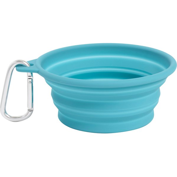 Frisco Silicone Collapsible Travel Bowl with Carabiner