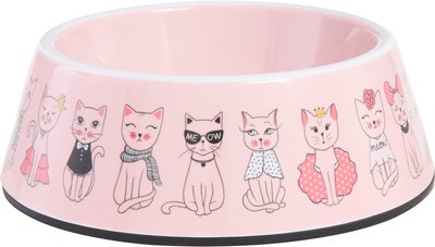Frisco Pink Cute Cats Melamine Cat Bowl, 1.5 Cup, slide 1 of 1